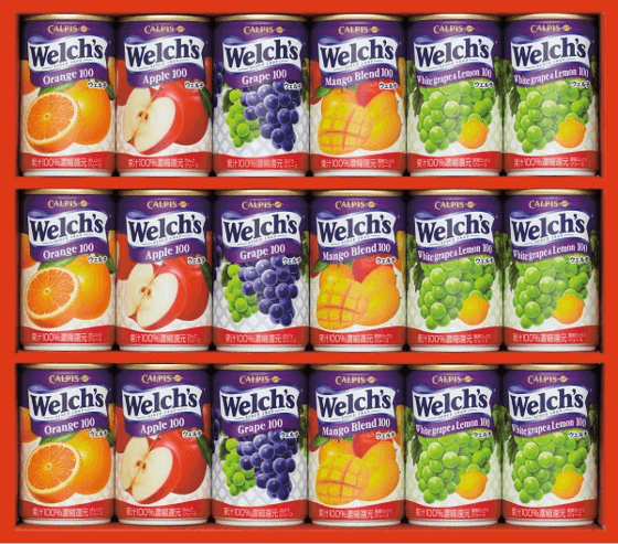 ウェルチ 100％ 果汁ジュース ギフト 18本